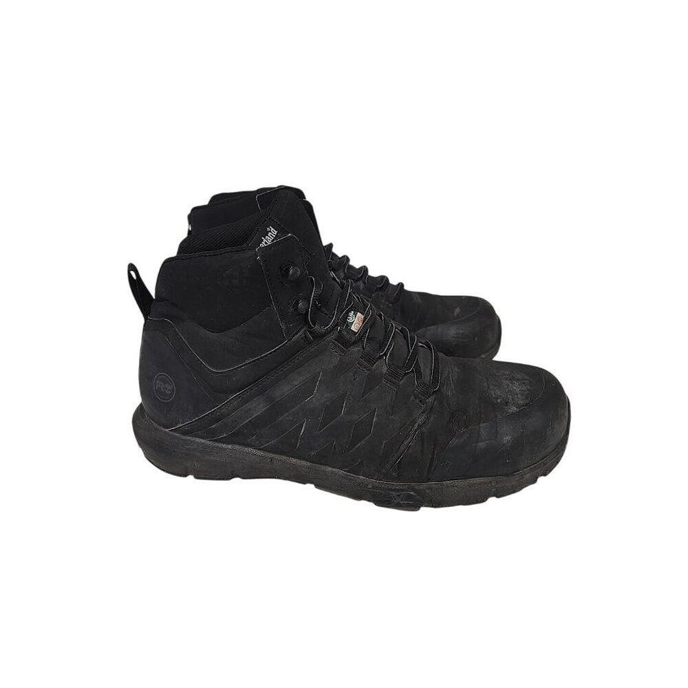 Timberland PRO Men's A297S Radius CTCP Mid Athletic Work Boots Black Size 11W - Picture 2 of 7